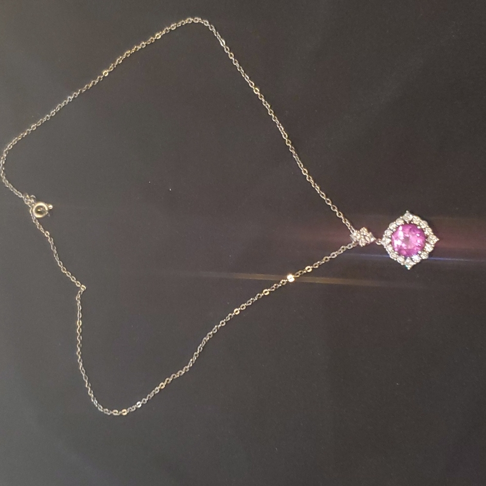 Pink Silver 925 necklace